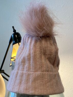 Auxiliary Blush Pink Glass Accent Vase with Knit Top